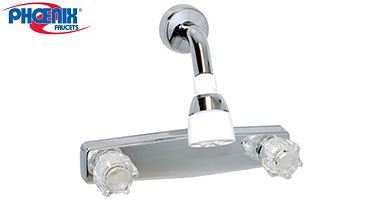 Builders Shoppe 3320CP Mobile Home Non-Metallic 2-Handle 8" Shower Faucet Valve 