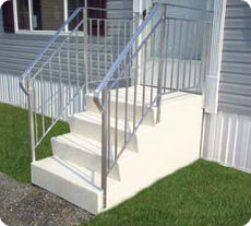 Fiberglass Steps, Prefab Stairs Outdoor Home Depot